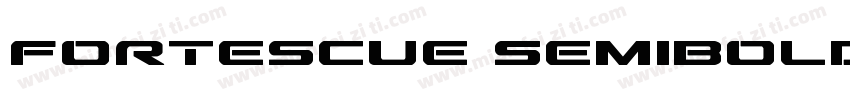Fortescue SemiBold字体转换